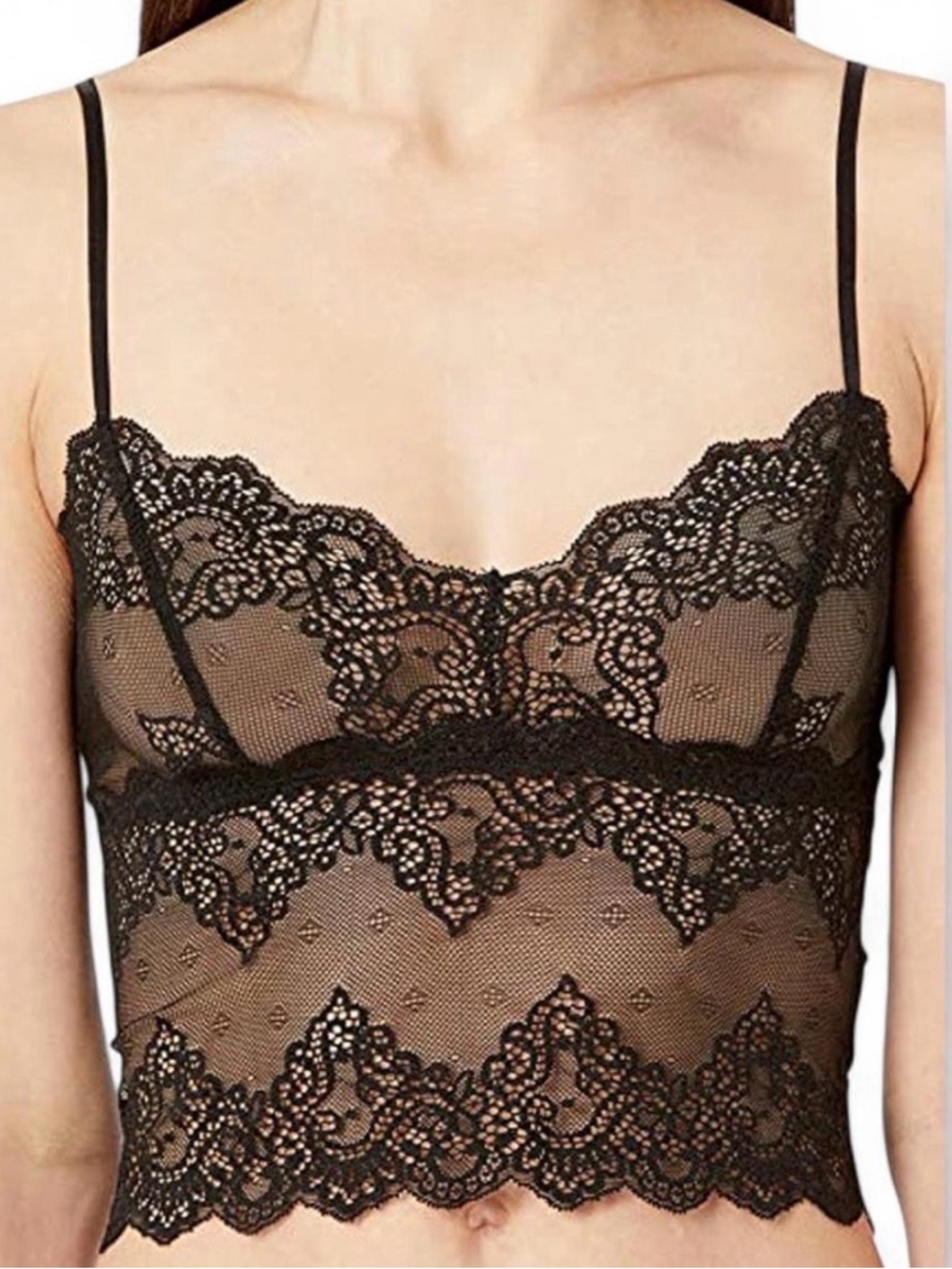 Only Hearts So Fine Lace black Cami top